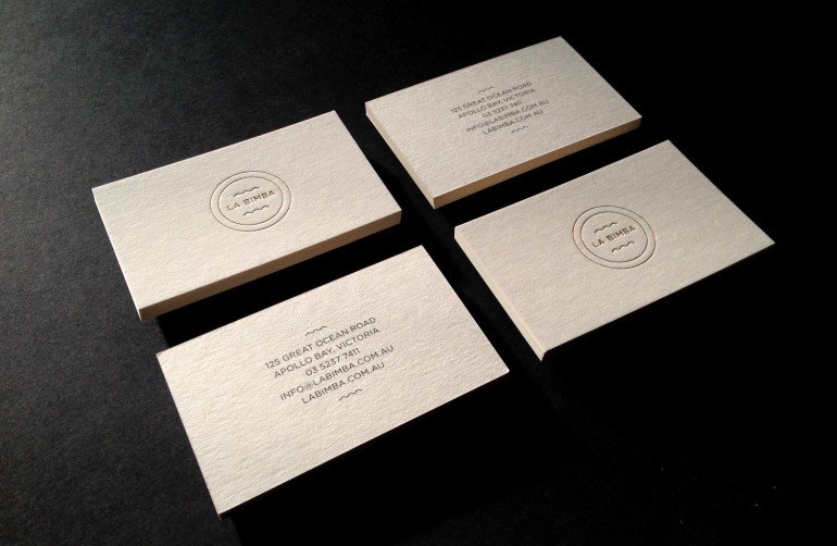 Unique Letterpress Business Card Queen of Spades