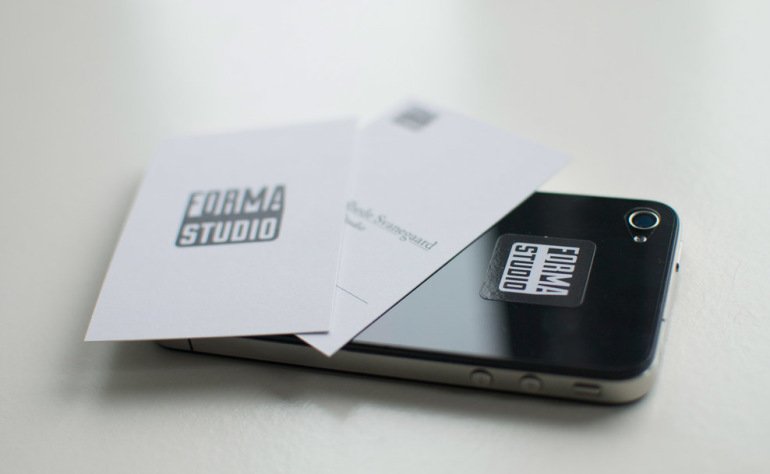 Cool Minimalistic Business Card - Forma Studio