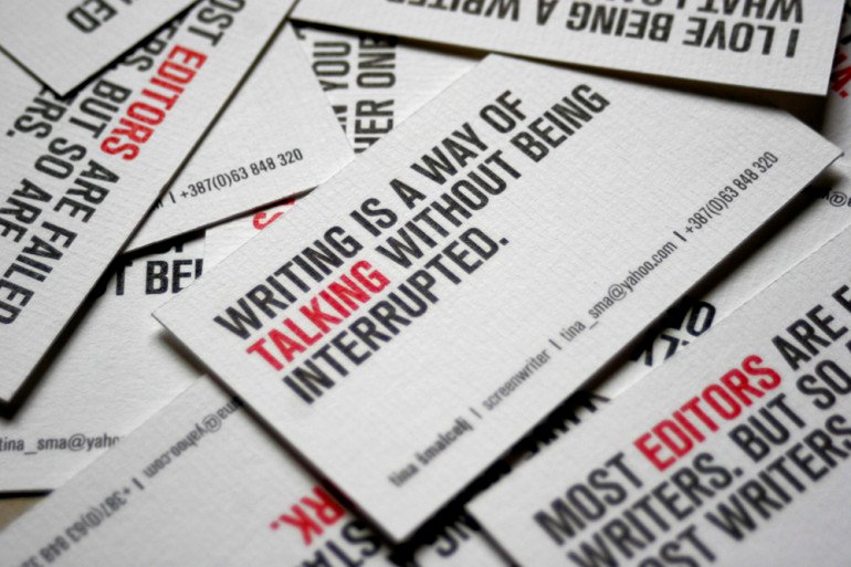 Witty Writers Business Cards - Tina Smalcelj2