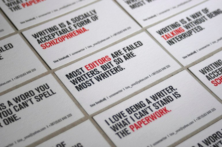 Witty Writers Business Cards - Tina Smalcelj4