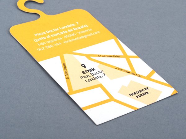 Unique Clothes Hanger Business Card - Etnik 2