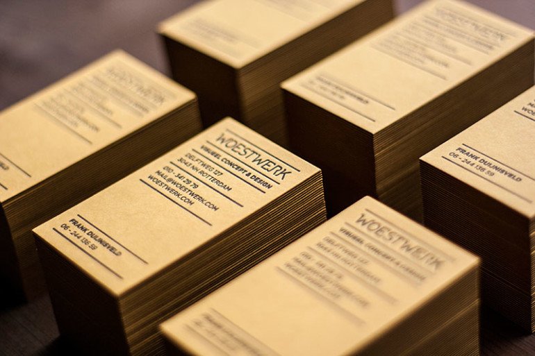 Unique Laser-Cut Letterpress Busness Cards - Woestwerk Info