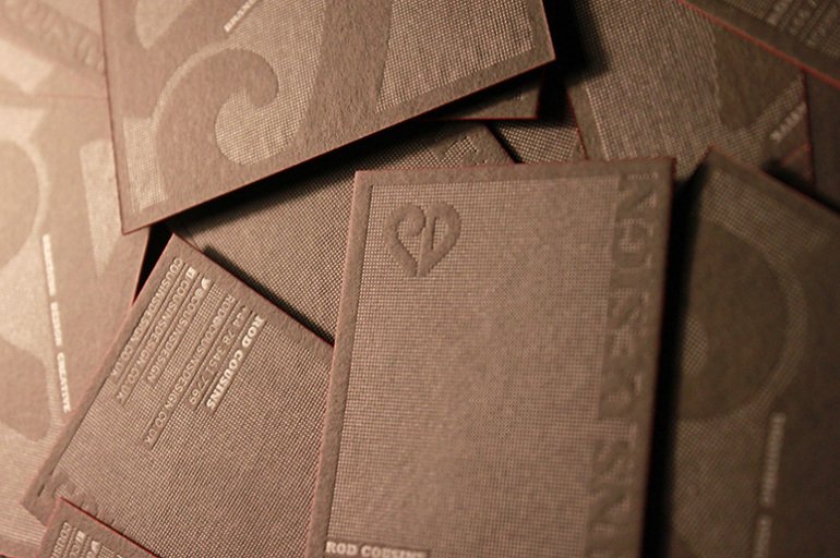 Letterpress Business Card - Cousins Design 2