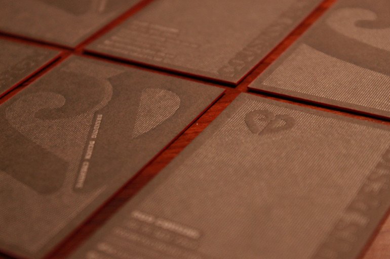 Letterpress Business Card - Cousins Design 3