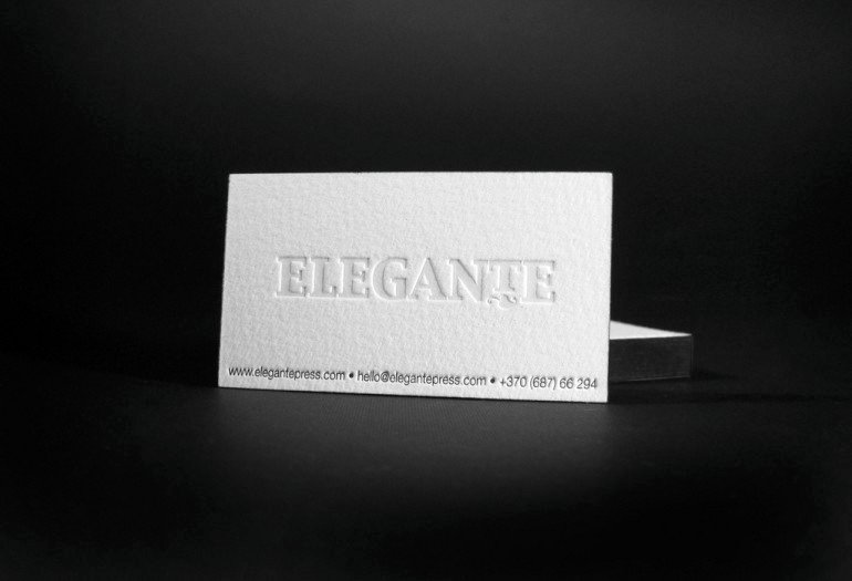 Cool Lettepress Business Card - ElegantePress