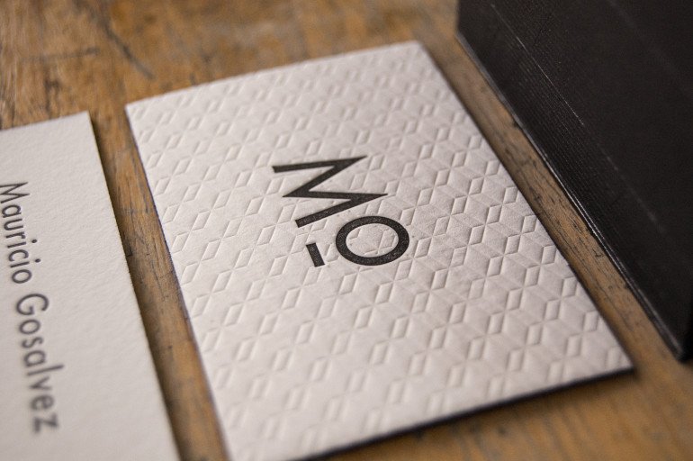 Cool Letterpress Business Cards - Mo2
