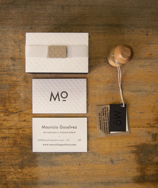 Cool Letterpress Business Cards - Mo4