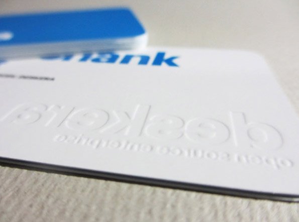 Custom Embossed Business Cards - Deskera2