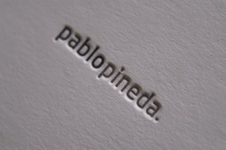 Minimalistic Business Card - Pablo Pineda