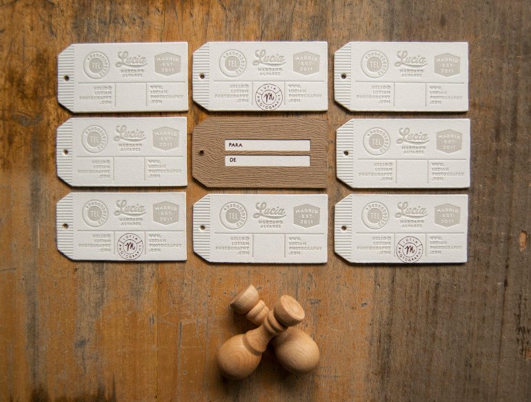 Unique Custom Lettepress Business Cards - Lucia M Photography3