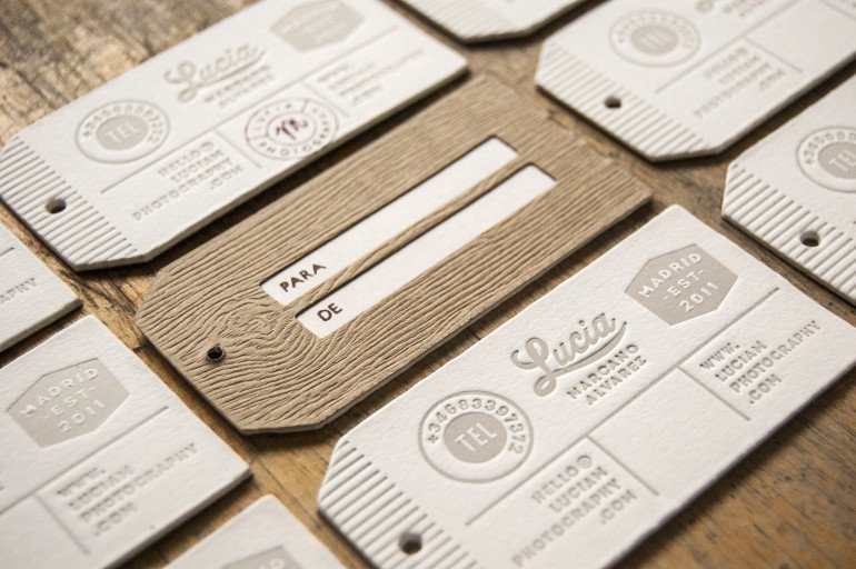 Unique Custom Lettepress Business Cards - Lucia M Photography4