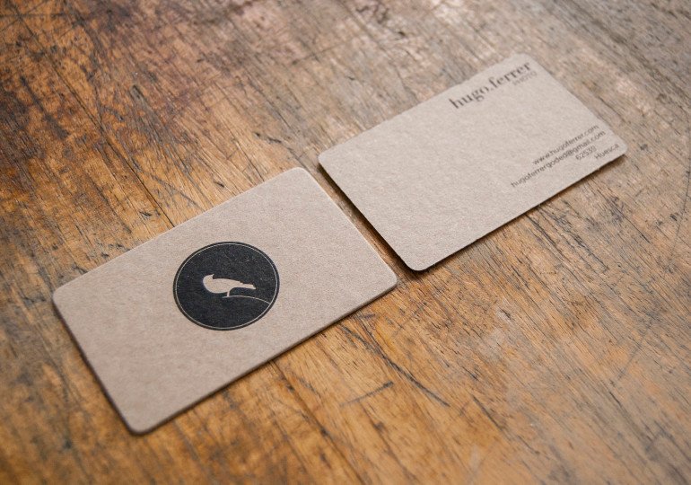 Unique Minimalistic Business Cards - Hugo Ferrer