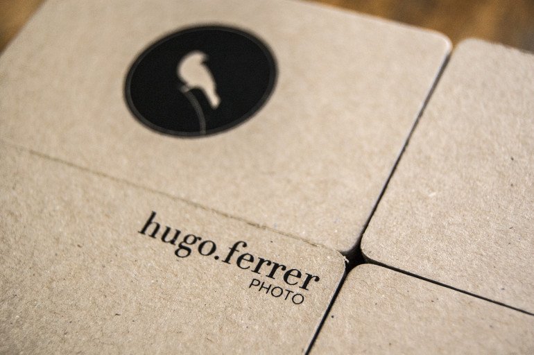 Unique Minimalistic Business Cards - Hugo Ferrer Photo