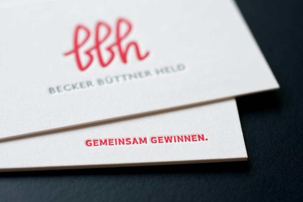 Cool Letterpress Business Card - Becker Büttner Held 4