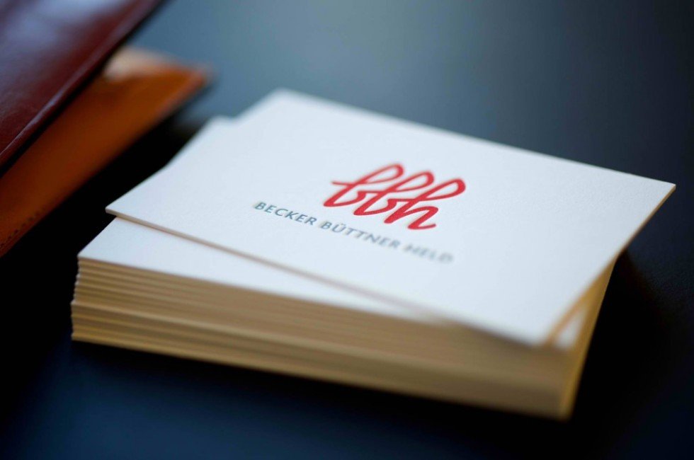Cool Letterpress Business Card - Becker Büttner Held