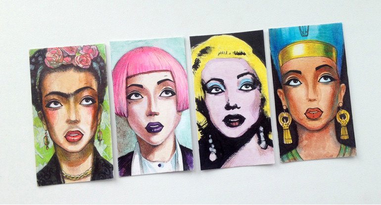 Unique Business Cards for a Makeup Artist and Hair Stylist 3