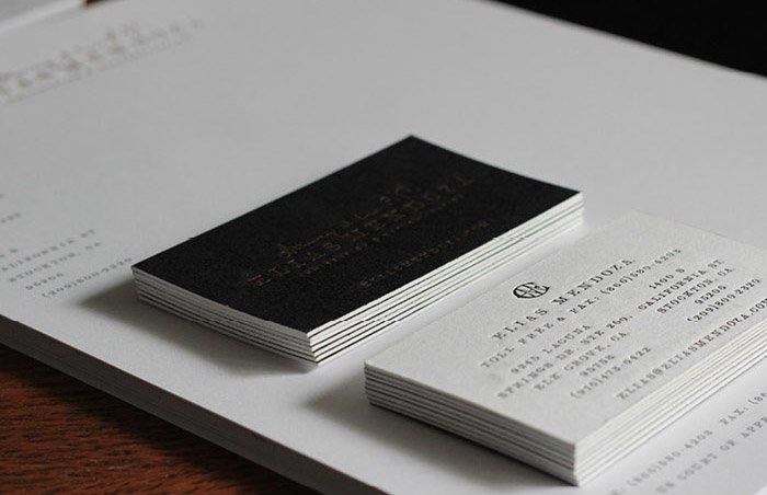 Awesome Letterpress Business Cards - Elias Mendoza 2