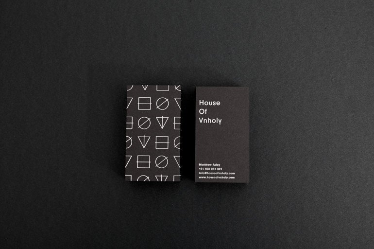 Cool Black Business Cards - House of Vnholy