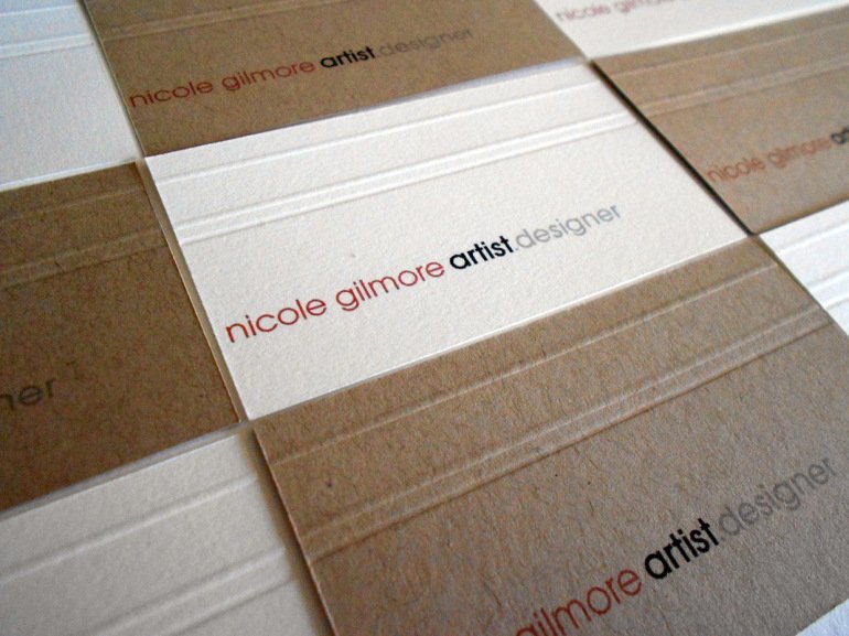 Elegant Custom Business Cards - Nicole Gilmore 2