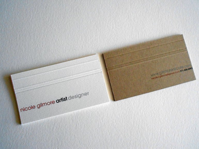 Elegant Custom Business Cards - Nicole Gilmore 3
