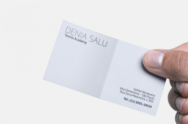 Unique Business Card - Tennis Court 2