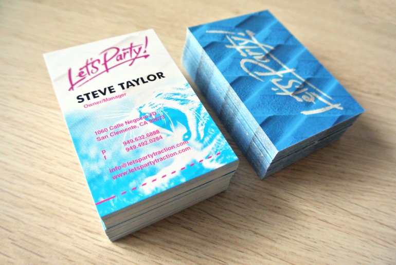 Unique Lets Party Business Card2