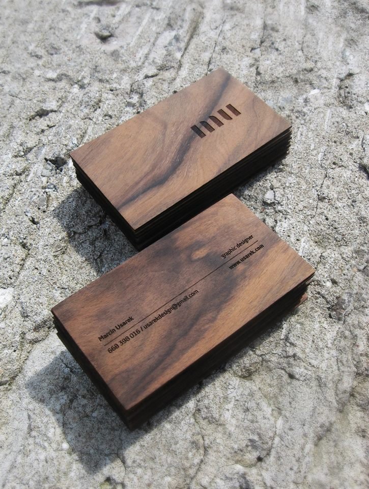 Unique Wooden Business Cards - Marcin Usarek 3