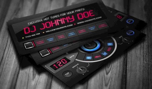 DJ Business Card Template