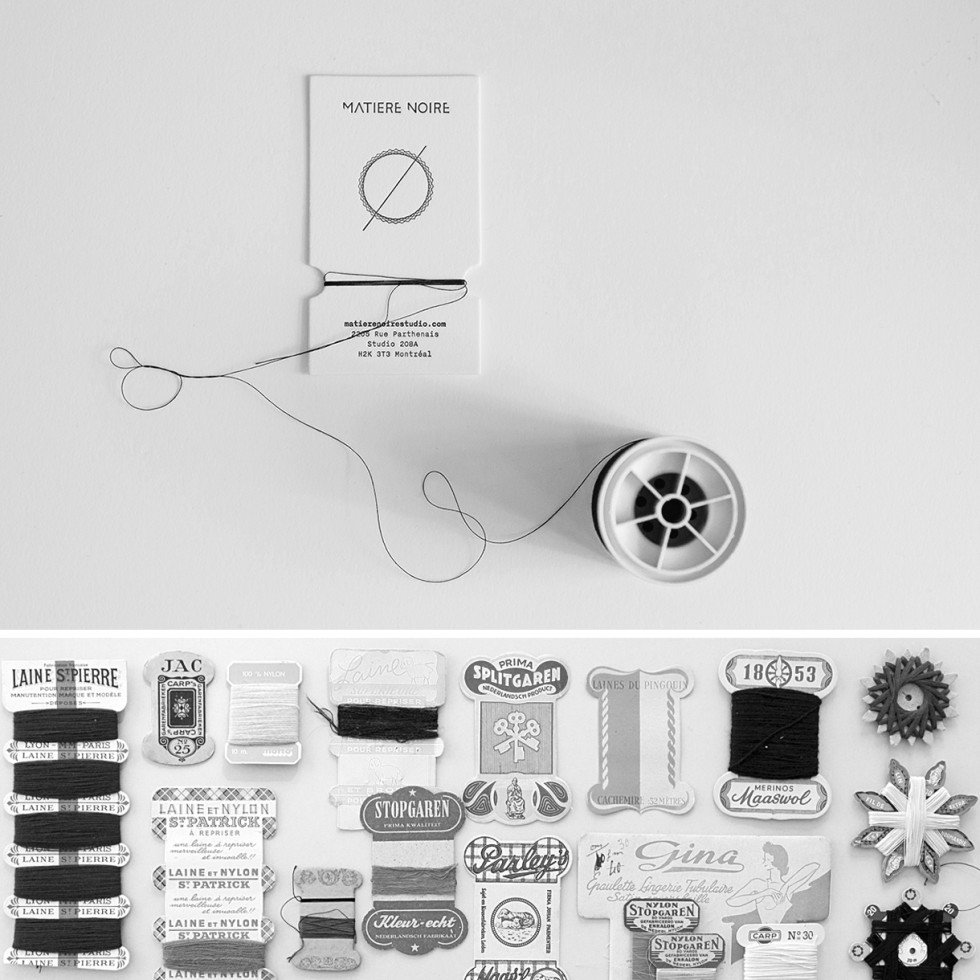 Beautiful Die-Cut Business Cards - Matiere Noire 5