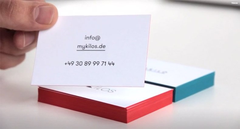 Cool Edge-Painted Business Cards - 45 Kilo