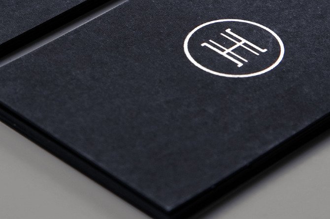 Cool Black Business Cards - Hume Atelier 2