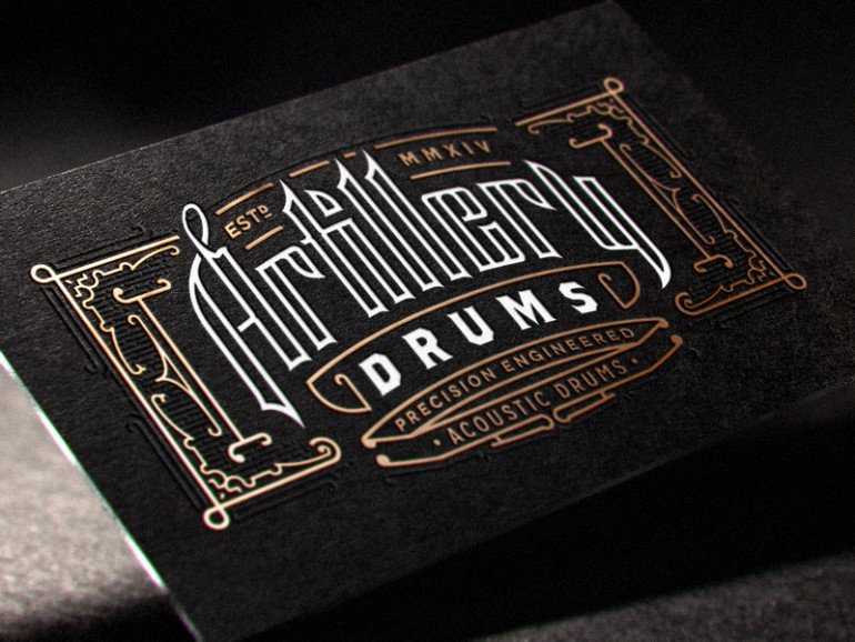 Cool Business Card - Artillery Drums2