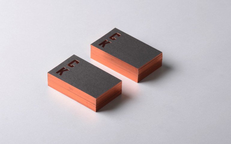 Cool Foil Printed Business Cards - Claire Kneebone