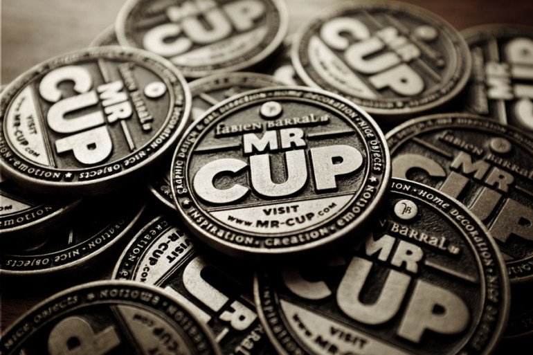 Cool Metal Coin Business Cards - Mr Cup 3