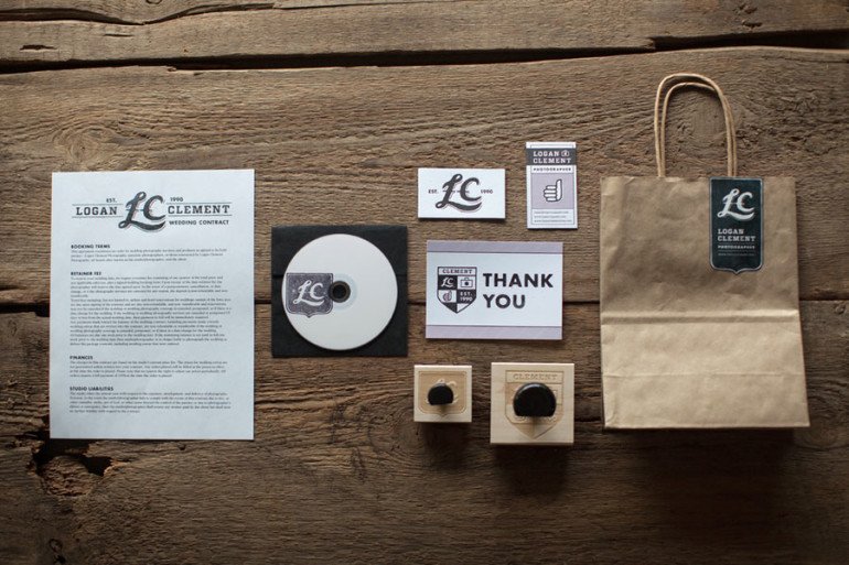 Creative Letterpress Business Card - LC Identity