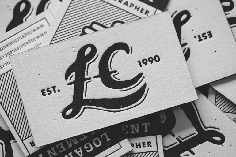 Creative Letterpress Business Card - Logan Clement2