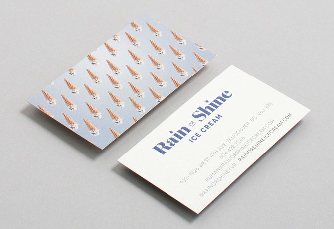 Custom Business Cards - Rain or Shine