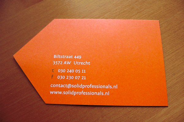Die-Cut Business Card - Solid Professionals2