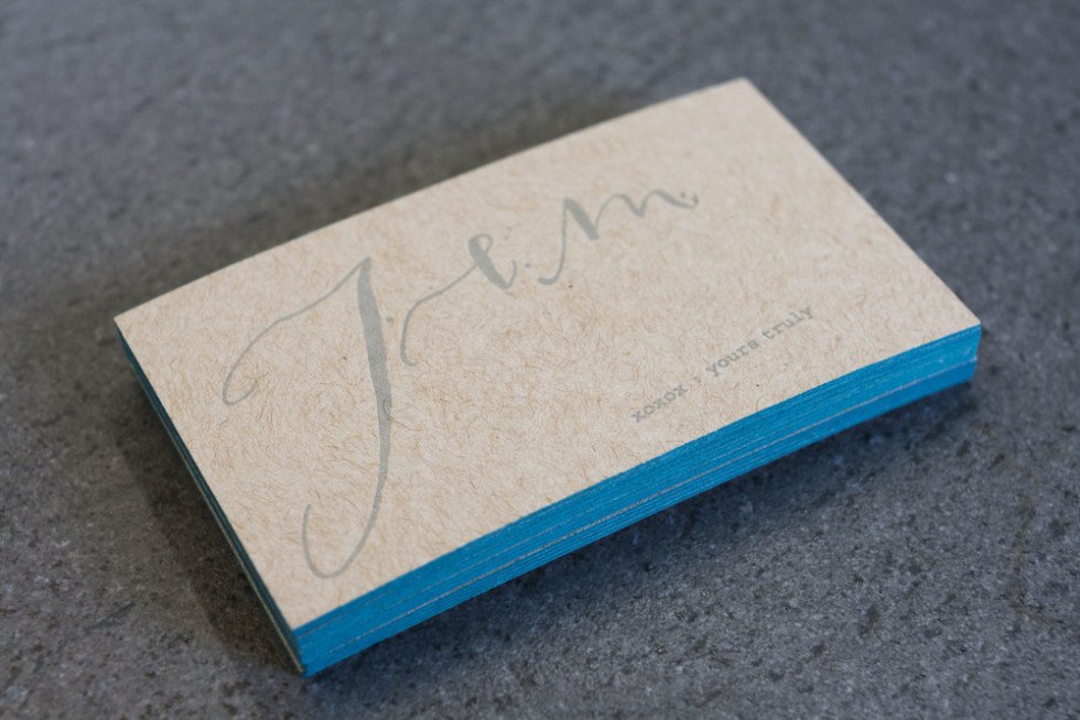 Letterpress Business Cards - Jem