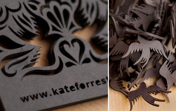 Unique Laser Cut Business Cards - Kate Forrester3