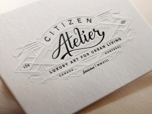 Unique Letterpress Business Cards - Citizen Atelier2