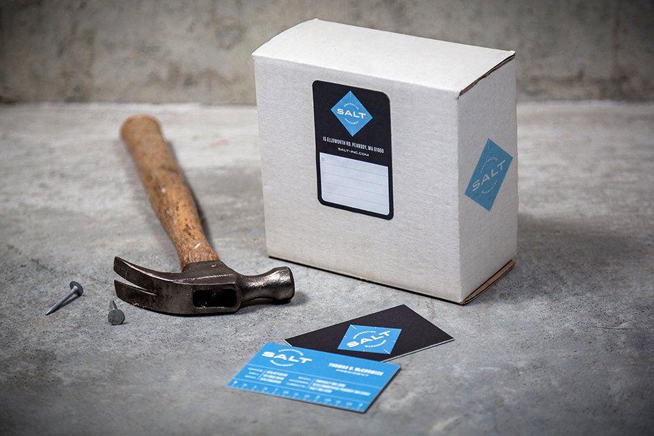Unique Business Card Design - Salt Construction Management 2
