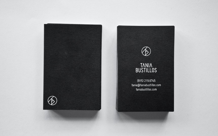 Unique Minimalistic Business Card - Tania Bustillos