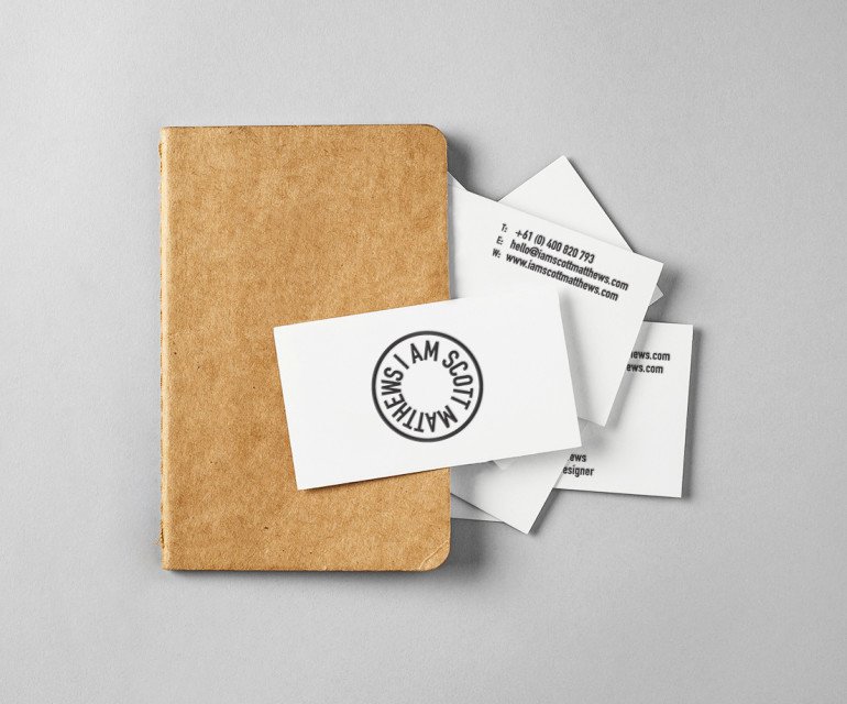Creative Minimalistic Business Card - I am Scott Matthews 2