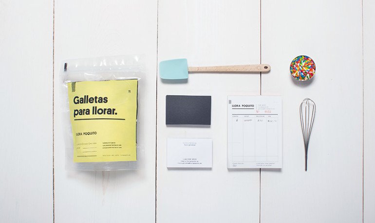 Unique Black Minimalistic Business Card - Llora Poquito2