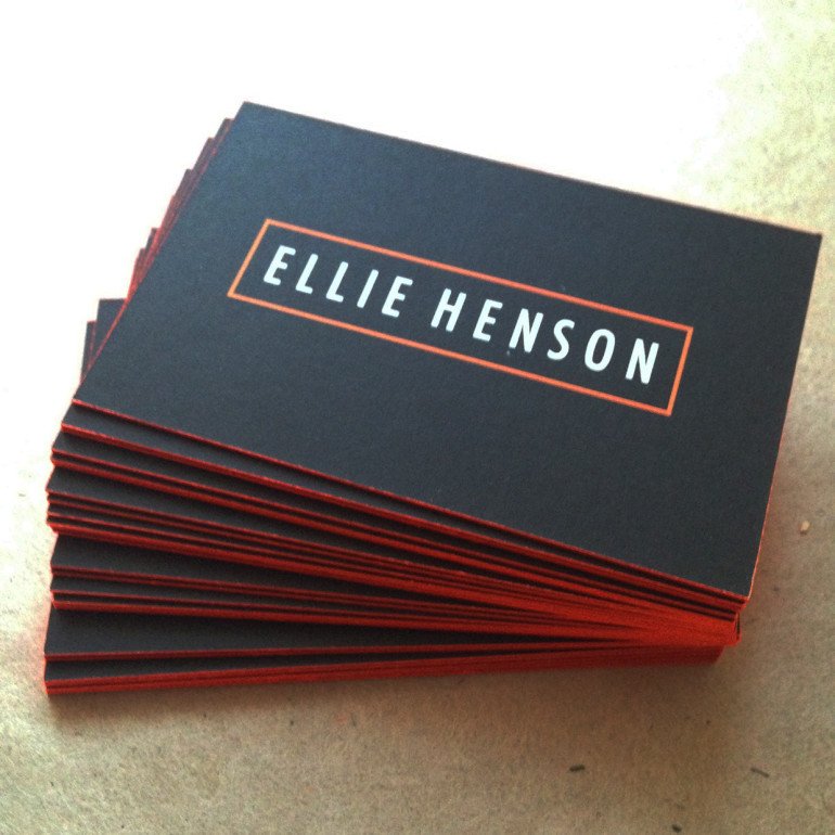 Cool Edge Painted Business Cards - Ellie Henson2