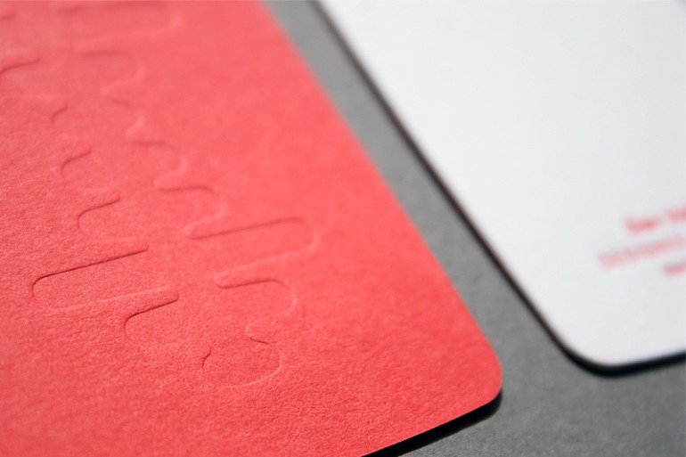 Rounded Letterpress Business Cards - Soundry 3