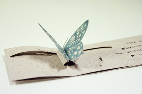 Amazing Butterfly Pop-Up Business Card - Tina Kraus