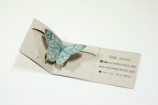 Amazing Butterfly Pop-Up Business Card