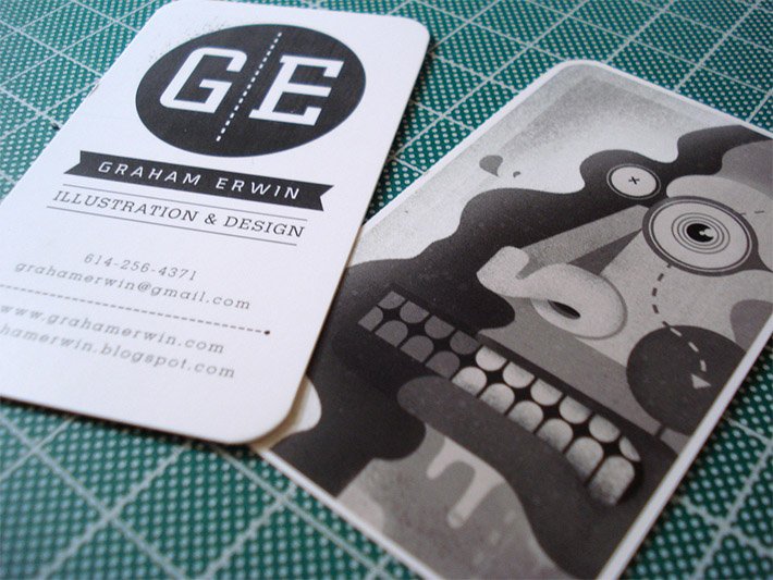 Business Card by Illustrator Graham Erwin